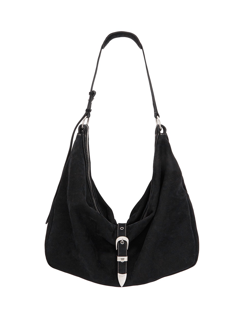 MARGESHERWOOD - BELTED HOBO​ (BLACK NUBUCK) (F) | Studiodoe