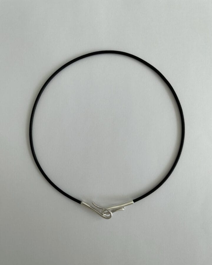 LORO - 01M leather necklace 01 (銀色) (35) | Studiodoe