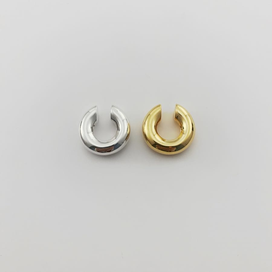 LORO】P ear （silver）＋line ear（silver）