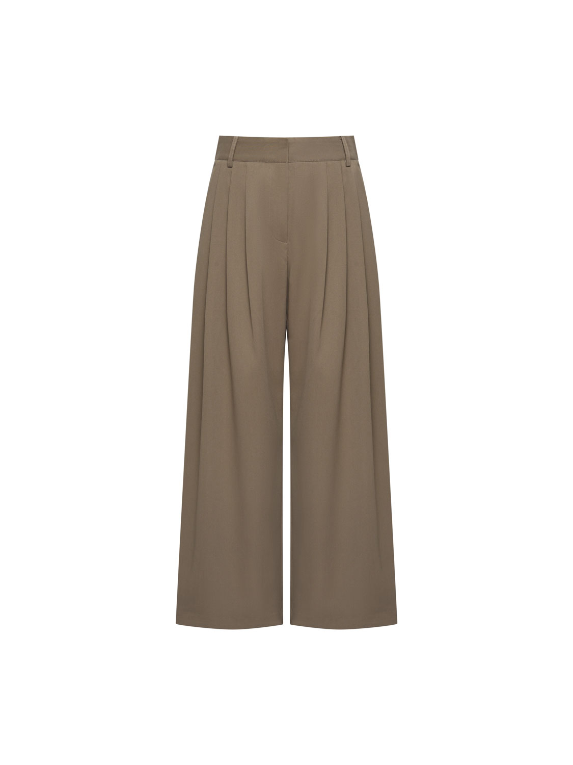Studio Doe Three-tuck Wide Pants 茶色 Studio Doe Three-tuck Wide Pants 茶色 StudioDoe Three-tuck