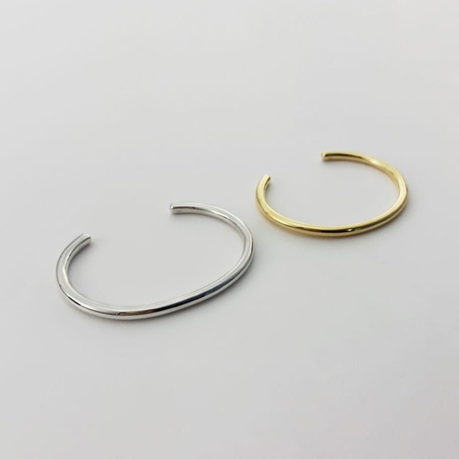 LORO line bangle 01 gold-