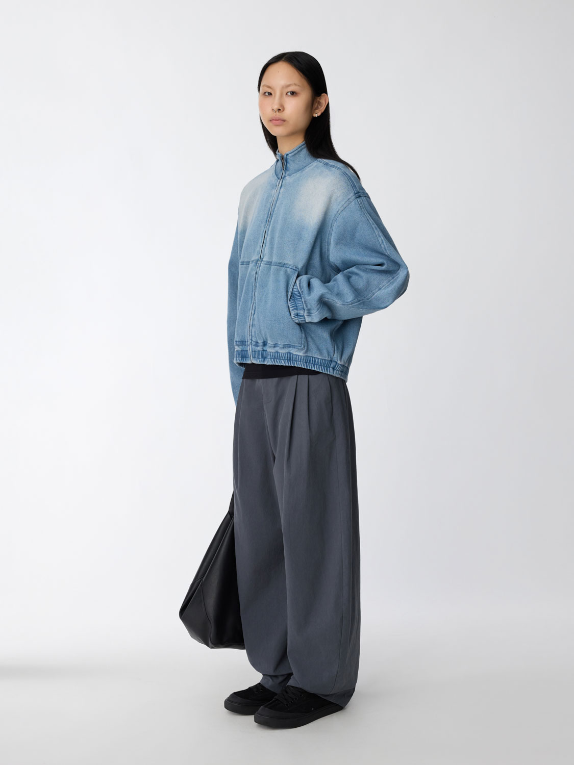 ジャケット・アウター studio doe gender free denim jacket Gender Free brushed denim shirt