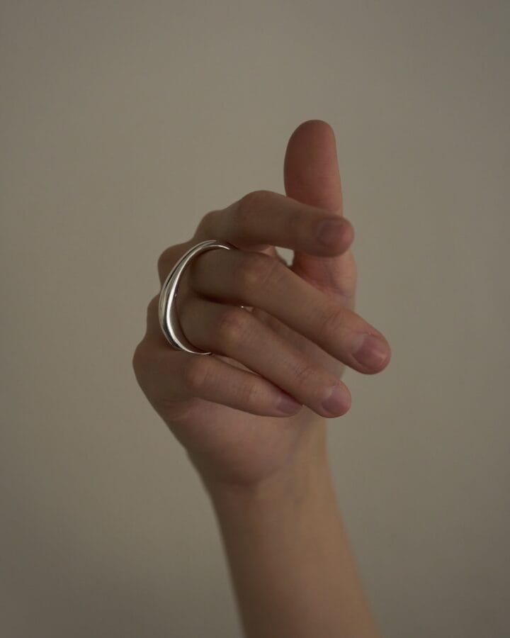 LORO - shape ring 07 (銀色) (F) | Studio Doe